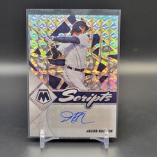 2022 Panini Mosaic Scripts #SC-JAC Jacob Robson AU - Detroit Tigers