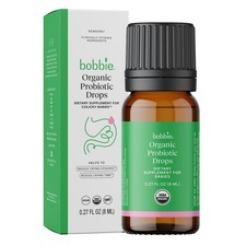 Organic Baby Probiotic Drops for Gut Health, Vegan Formula, 1 Billion CFU, 0.27