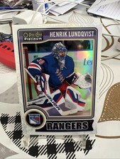 2014-15 O-Pee-Chee Platinum White Ice 153/199 Henrik Lundqvist #37 HOF