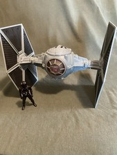 Star Wars POTF2 Tie Fighter Ship With Tie Pilot Action Figure 1995 Kenner