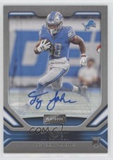 2019 Panini Playbook Rookies Signatures Signatures Ty Johnson #182 Auto 0pm
