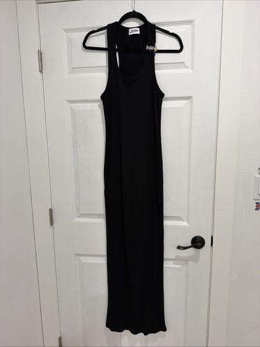 Jean Paul Gaultier Women’s Piercing Long Black Dress Size S