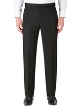 Skopes Men'S Flexi Waist Tailored Fit Trousers Ryedale Black Size 30 - 60 S/R/L