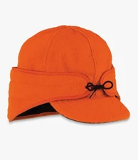 Stormy Kromer Wool Rancher Blaze Orange Hat Size 8