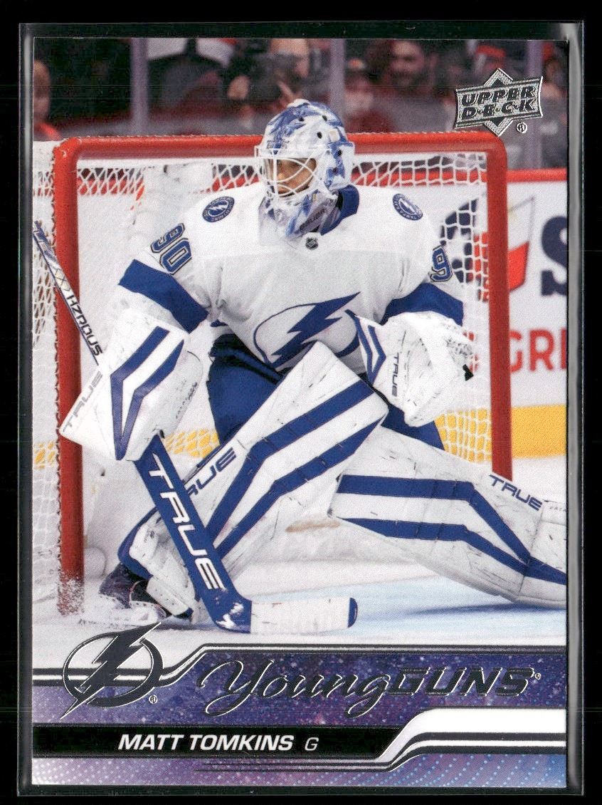 Matt Tomkins Rookie 2023-24 Upper Deck Young Guns Tampa Bay Lightning #470