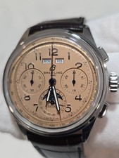 BREITLING AB2510201K1P1 PREMIER HERITAGE B25 DATORA 42 SALMON DIAL GORGEOUS!! 2