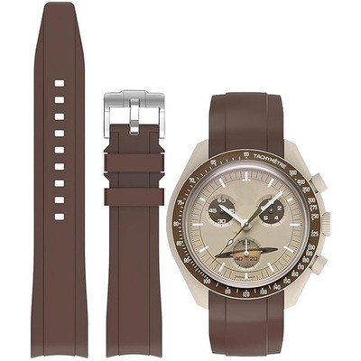 Silikon Armband Uhr Omega Swatch Rolex Speedmaster 20mm Gummi