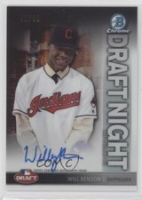 2016 Bowman Draft Chrome Night Refractor /99 Will Benson #DNA-WB Auto 10zi