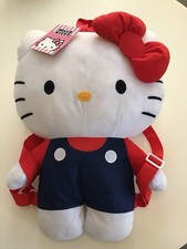 NWT Hello Kitty Figural Plush Backpack Sanrio Purse Back Pack Doll Cute New Tags
