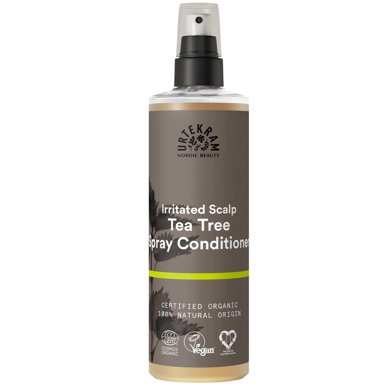 Urtekram Tea Tree Leave-In Conditioner Spray 250ml Irritated Scalp Detangling - Image 2