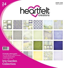 Heartfelt Creations Iris Garden Collection 12"x12" Paper Pad