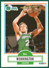 Bill Wennington - 1990-91 Fleer #44 - Dallas Mavericks Basketball Card
