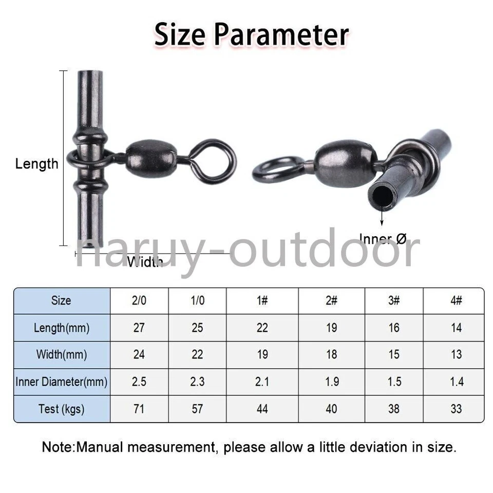 50/100 Stück 3 Wege Kreuzschnur Angelhülse Kranwirbel Crimpwirbel 1,2-3,1 mm - Bild 3 von 4