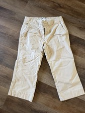 Tommy Hilfiger Women’s 8Khaki Cropped Chino Pants Neutral Workwear Retro Y2K