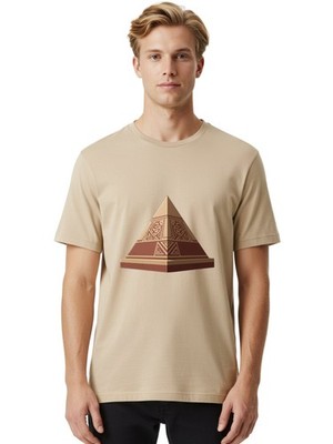 Pyramid Mens Graphic Tee, 100% Cotton, Casual Summer Wear