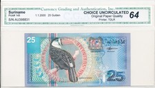 Centrale Bank Van Suriname Suriname 25 Gulden 2000