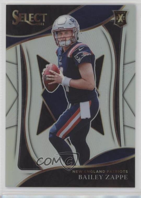 2021 Panini Select 2022 XRC Prizm Bailey Zappe #405 3hd