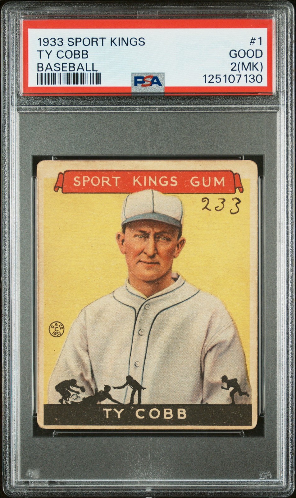 PSA 2 Ty Cobb 1933 Sport Kings Baseball #1