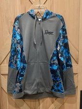 NWT Ranger Boats Performance Full Zip Fleece Hoodie Gray/Riptide 2XL Fishing NEW
