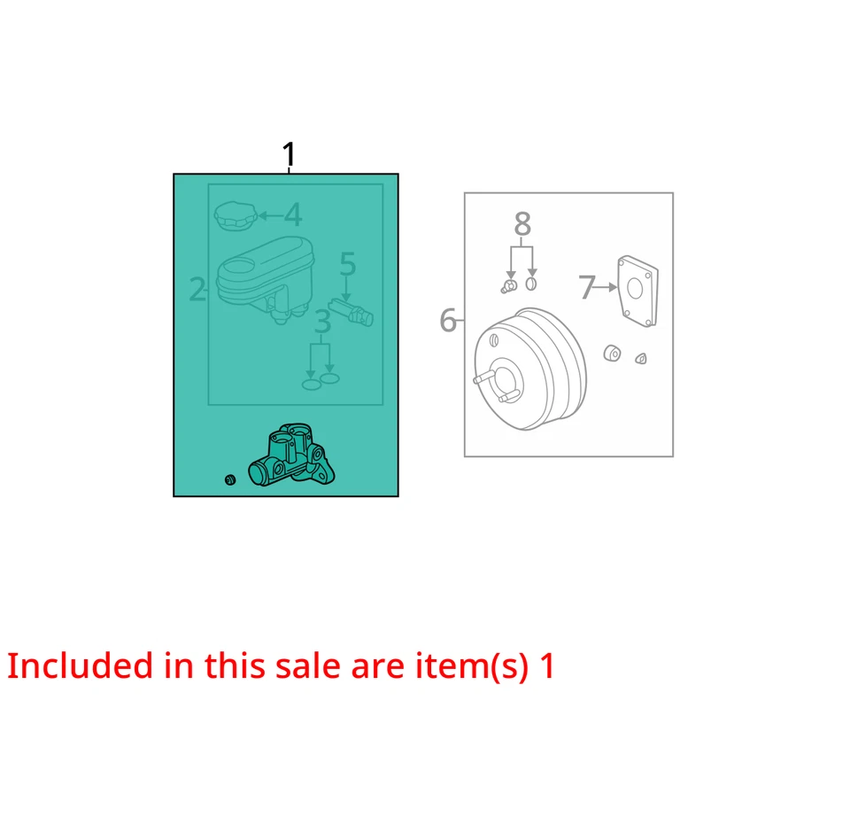 Chevrolet Equinox 2005 cilindro maestro de frenos fabricante de equipos originales 91 k millas - LKQ421374120 Foto 4 de 4