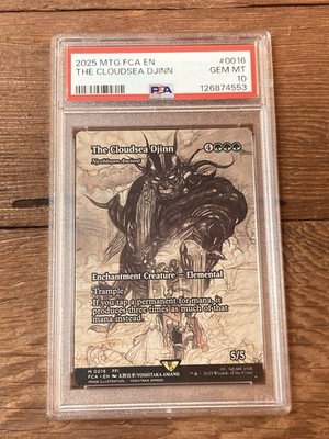 The Cloudsea Djinn - Nyxbloom Ancient (Showcase) - FINAL FANTASY MTG PSA 10