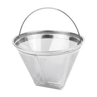 Coffee  Coffee Maker Reusable Stainless Steel 4 Cone Coffee Filters for5026