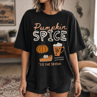 Pumpkin Spice Shirt Tis the Season Fall Tee Pumpkin Spice Latte Lover Gift Tee