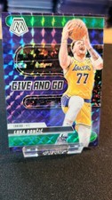 2024-25 Panini Mosaic Luka Doncic Give and Go Green Mosaic Prizm