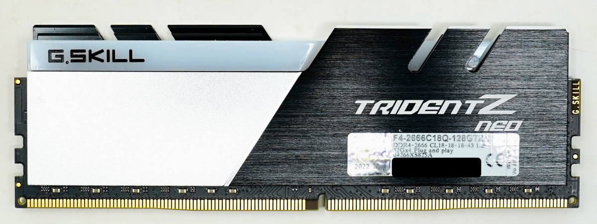 G.SKILL Trident Z Neo 128GB (4X32GB) PC4-21300 DDR4 2666MHz F4