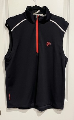 Zero Restriction 1/4 Zip Pullover Golf Top Zip Vest Mens Large Soft-shell RR218
