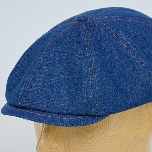 Berretto Sterkowski SHELBY Denim Vintage Stile Classico Vacanze Newsboy Blu/Nero - Foto 15 di 26