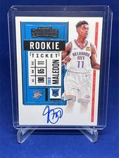 THEO MALEDON 2020-21 PANINI CONTENDERS ROOKIE TICKET ON CARD AUTO ROOKIE RC #118
