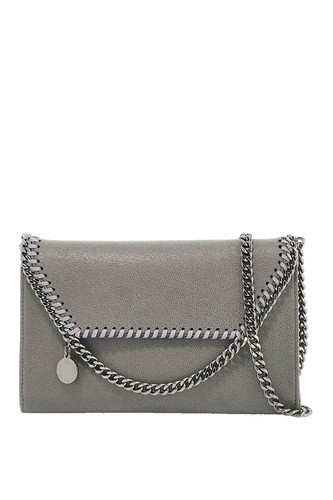 Stella Mccartney X7605 Beige Eco Faux Leather Crossbody Bag Size