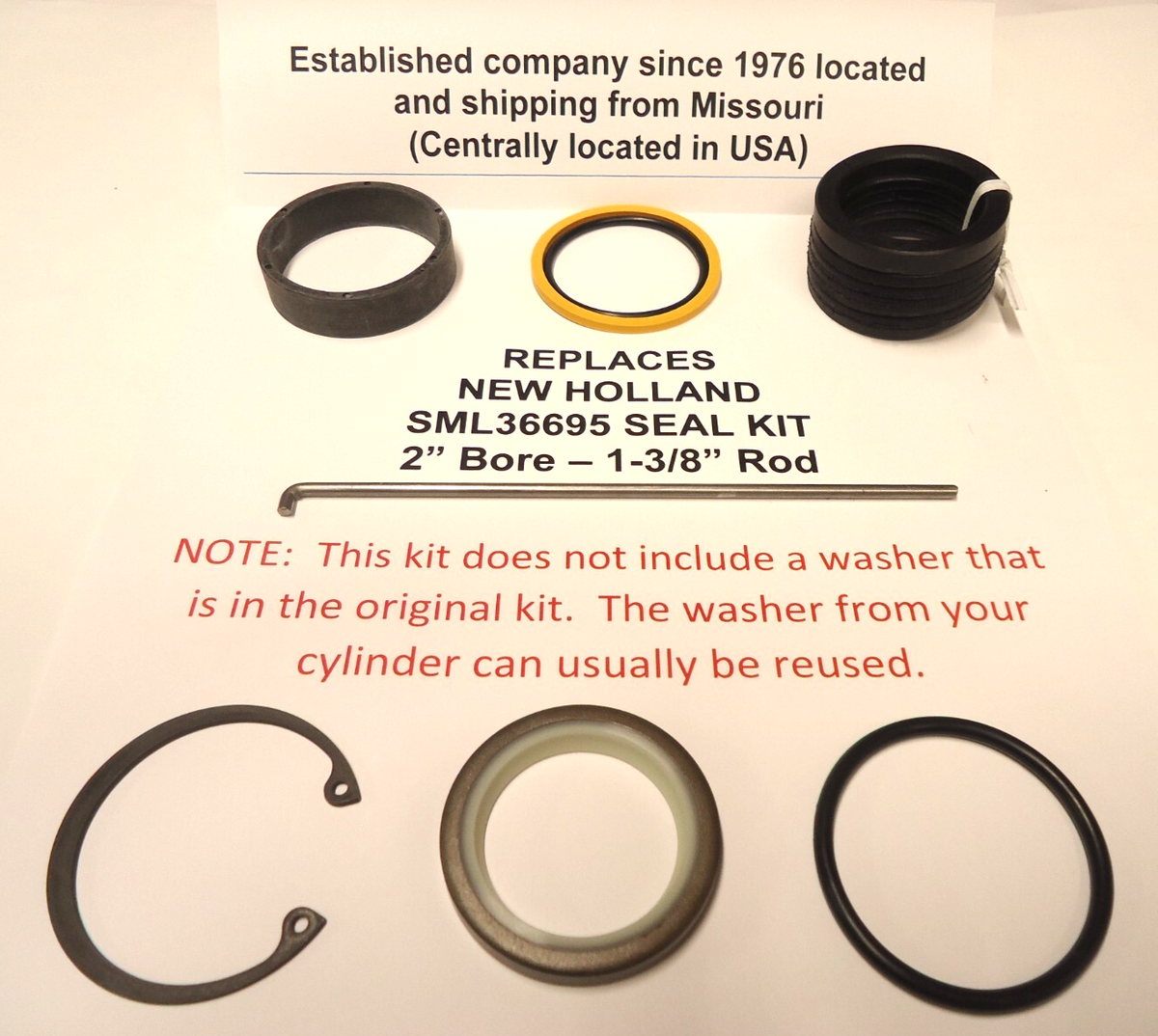 REPLACES NEW HOLLAND SML36695 SEAL KIT (FITS SOME 7109 LOADERS