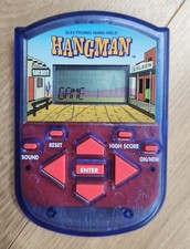 HANGMAN Milton Bradley 1995 Electronic Handheld/Pocket Game, Tested Works Great