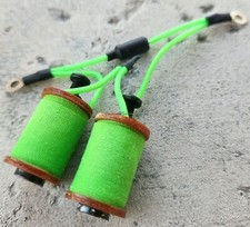 1.25" 8-32 Tattoo Machine Parts Coils 8 Wrap Phenolic Washers Neon Lime Handmade