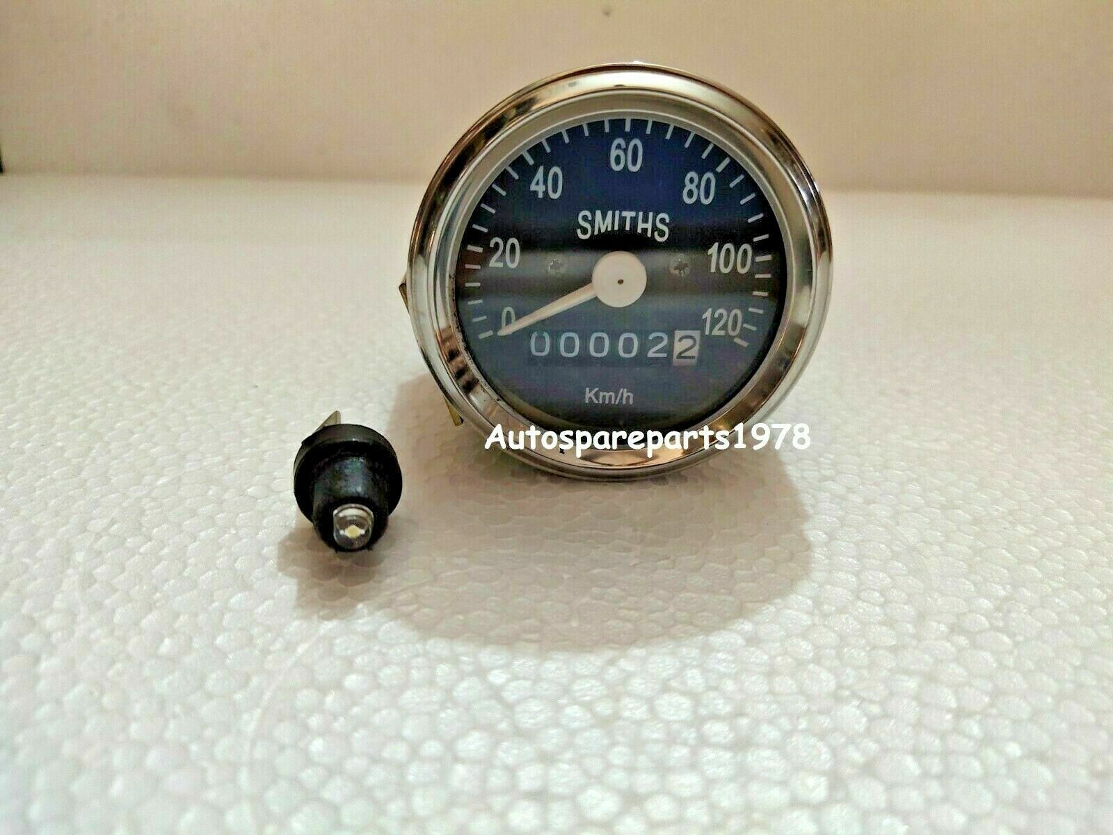 SMITHS REPLICA 0 - 120 KMH SPEEDO BLACK FACE BSA, ENFIELD, NORTON ...