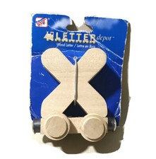 Westrim Crafts Wood Toy Train Car Letter X Thomas Brio Compatible Letter Depot