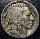 1919 Buffalo Nickel 5c US Coin Philadelphia Mint