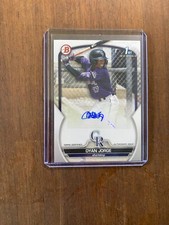 2023 1st Bowman Paper Dyan Jorge Auto Colorado Rockies