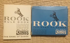 Rook The Game Of Games Card Game Rule Book Parker Brothers Inc Blue 1963