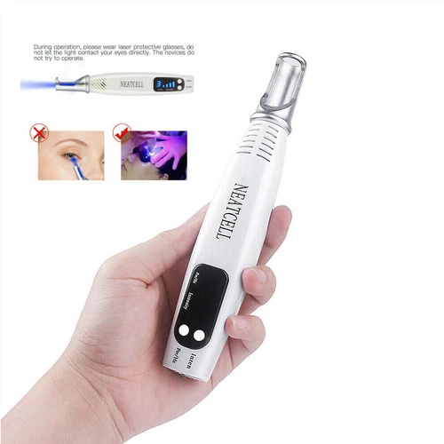 Penna laser professionale picosecondi blu e rossa rimozione tatuaggi acne talpa cicatrici detergente - Foto 8 di 17