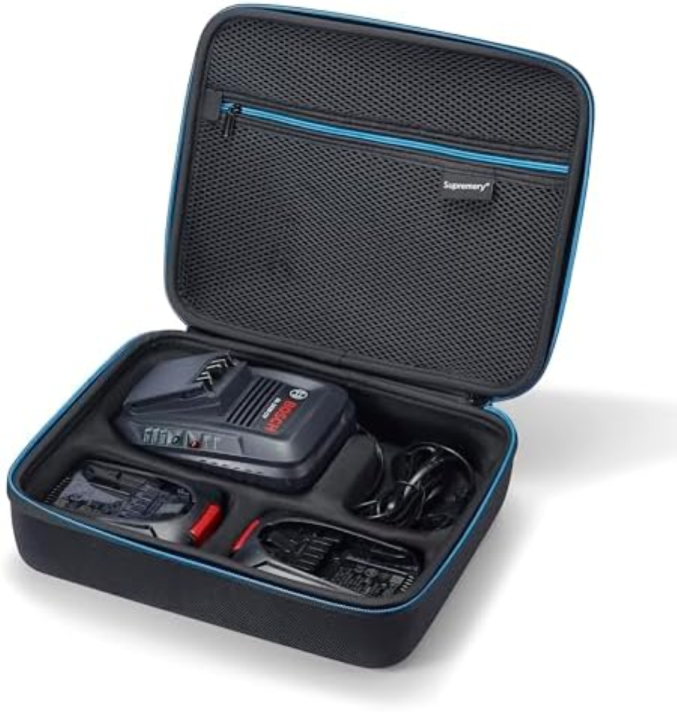 Custodia compatibile con caricatore Bosch 18 V AL 1830 CV e batteria per attrezz