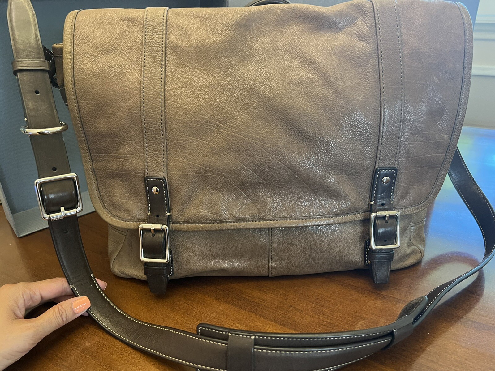 Coach leather briefcase/messenger bag Gem