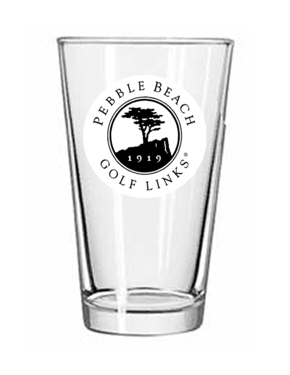 Pebble Beach Golf Links - 16 oz Pint Beer Glass Pub Barware