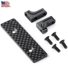 1/10 RC Alloy Servo Mount Carbon Plate For RC Crawler Car SCX10 AXI03004 Capra