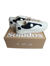 Soludos Women's Size 7 Shoes Yin Yang Platform Sneaker 1000838-003 Black/White
