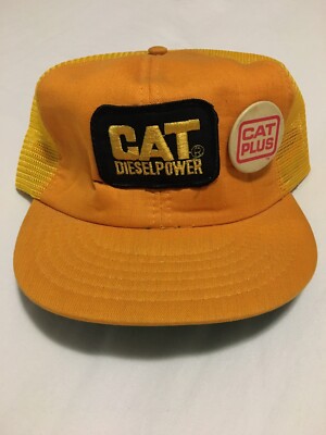Button Caterpillar Trucker Hat 80s | eBay