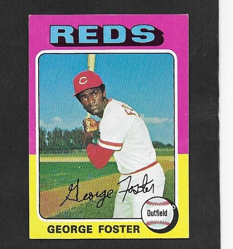 1975 Topps #87 George Foster, Cincinnati Reds, NM NRMT | eBay