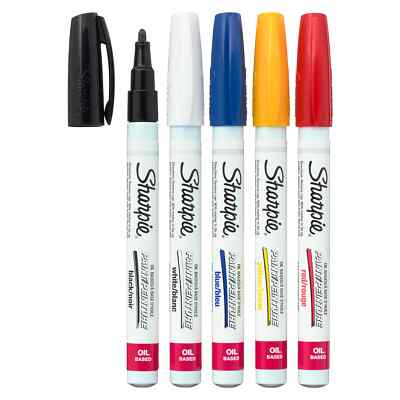 Sharpie  Oil-Based Paint Markers, Fine Point Primary Set - 5pc